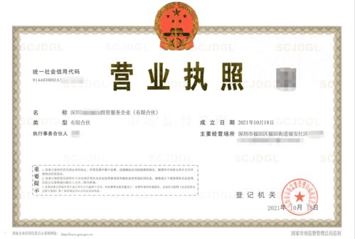 深圳投资公司注册代理,专业工商财税公司协助4天便拿到营业执照